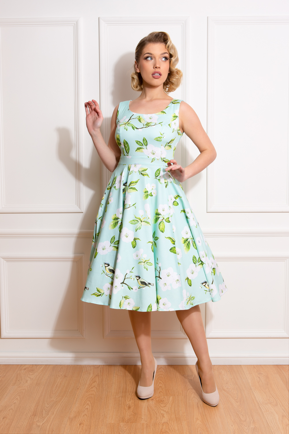 Andrea Floral Swing Dress